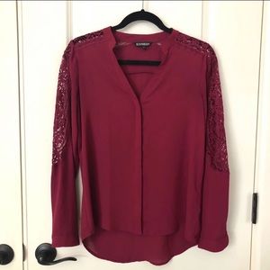 Express Lace Portofino Shirt XS